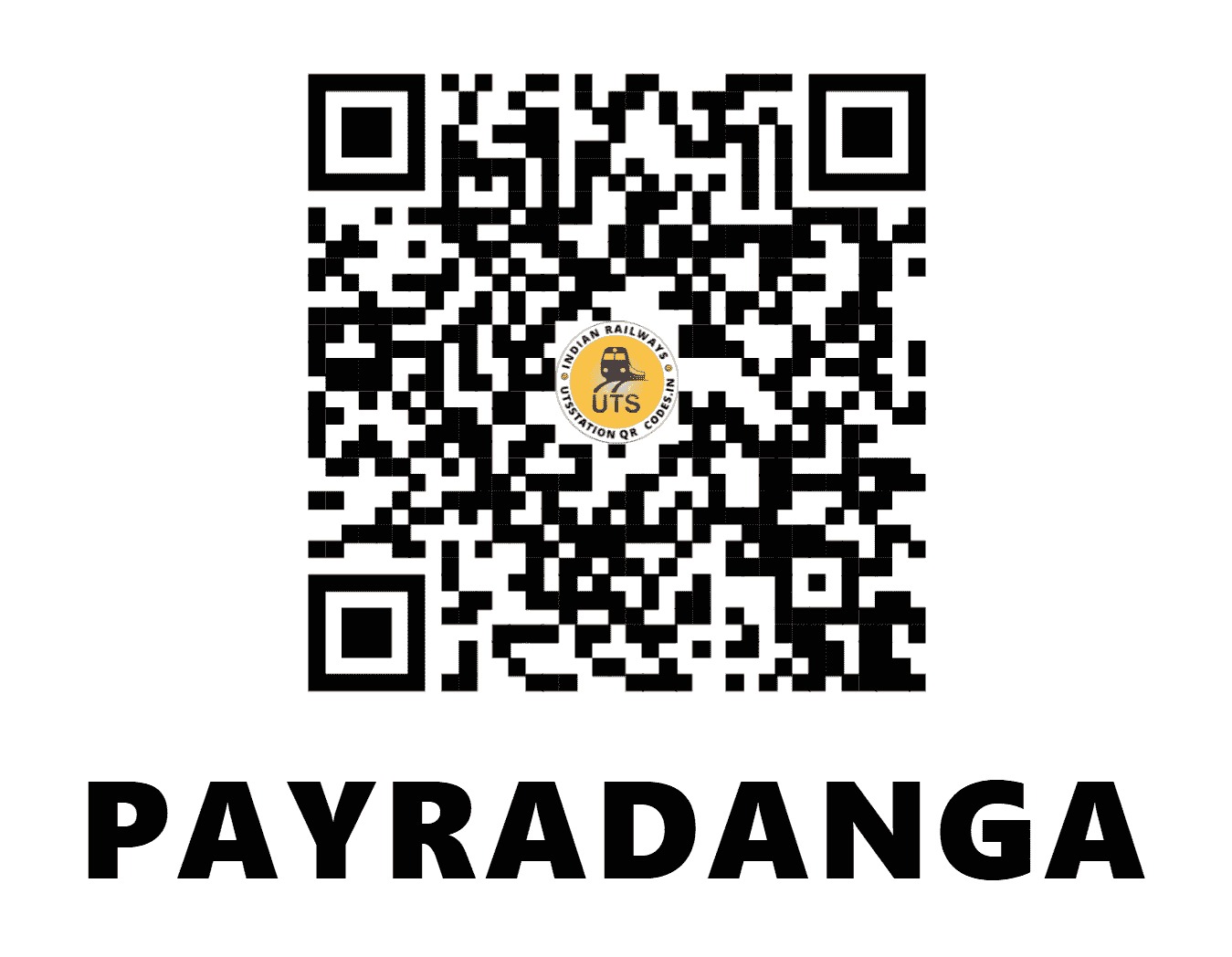 UTS QR Code for PAYRADANGA - PDX - ER (WEST BENGAL)